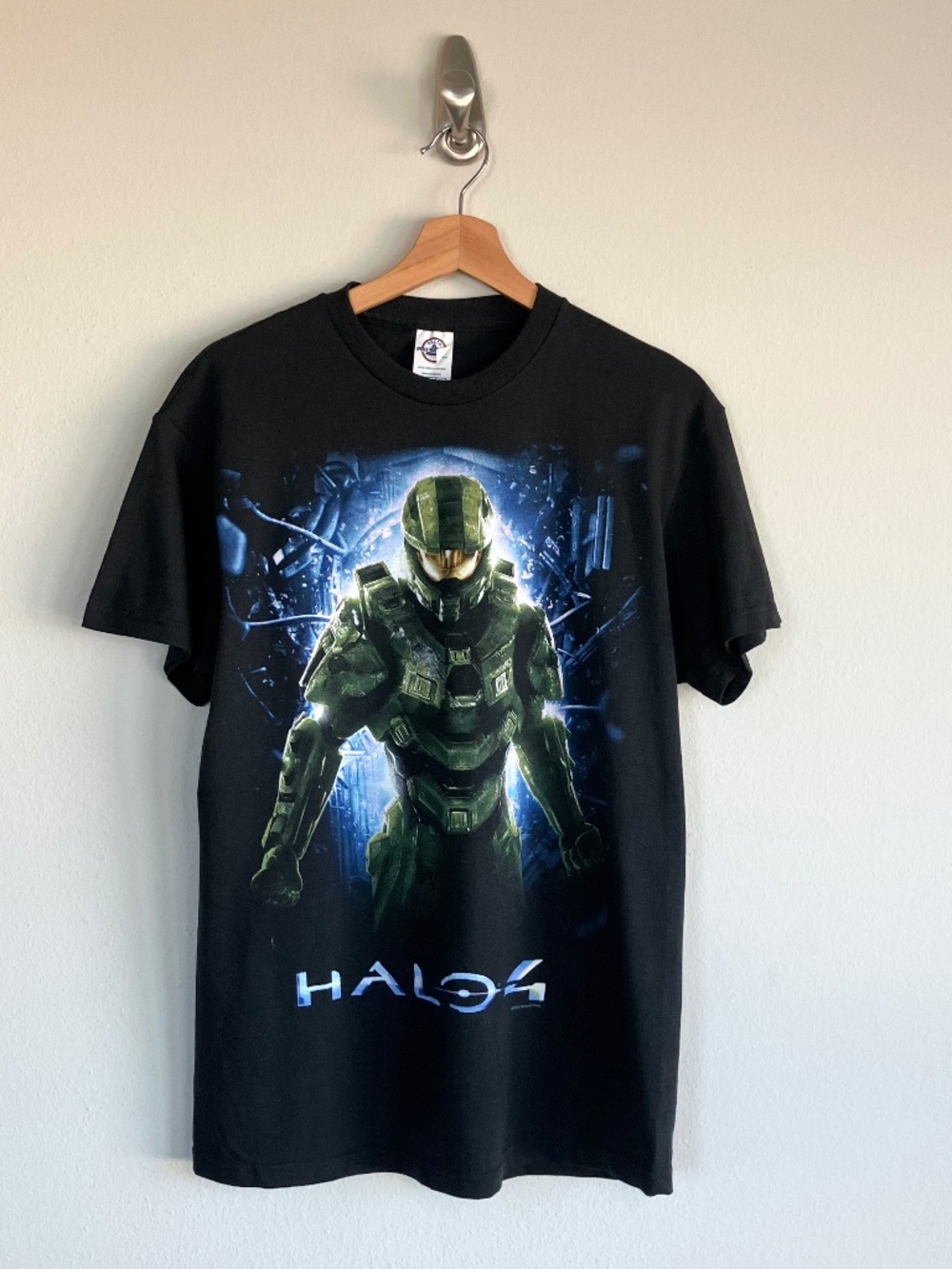 2012 Halo 4 Black Video Game Black Promo Tee  Size Medium